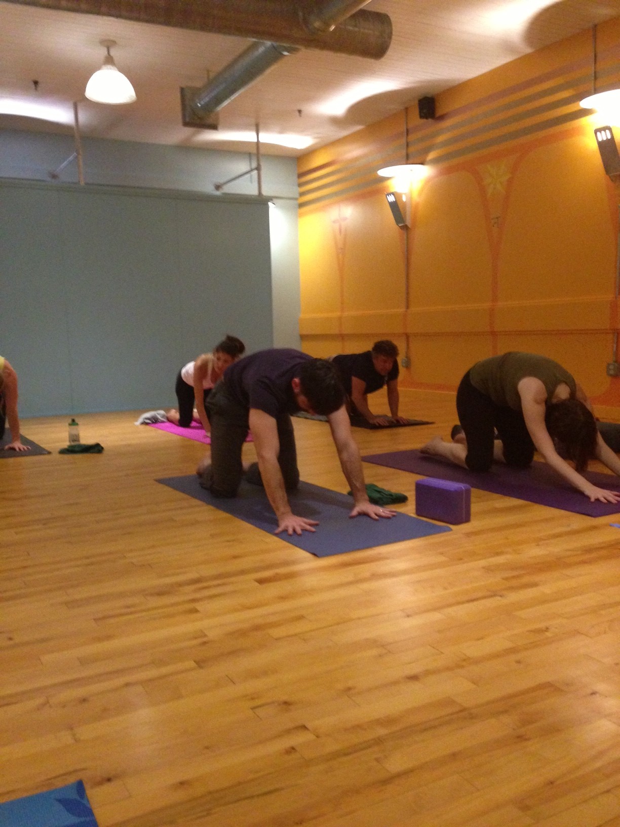 Students flowing in Power Yoga
