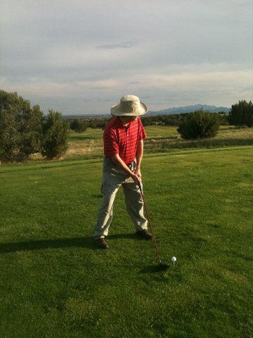 John Hays playing golf