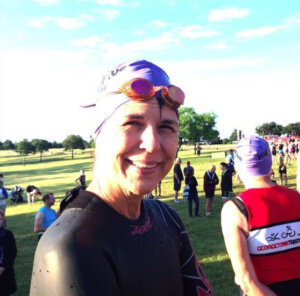 Dana Markus-Wolf at the Rookie Tri