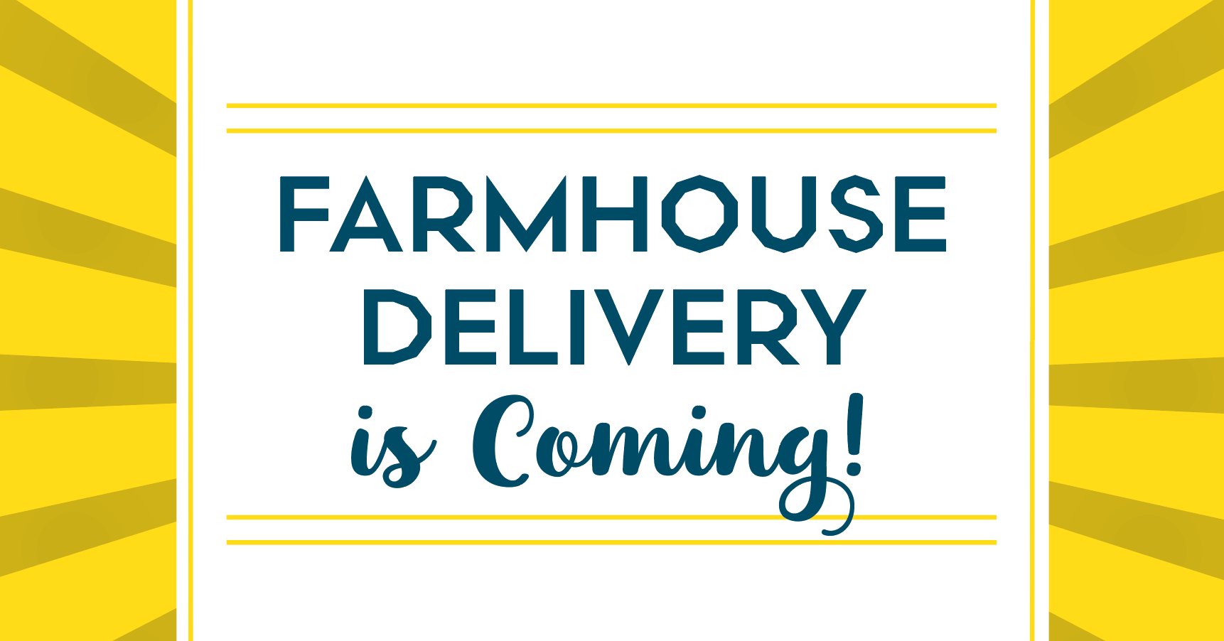 Farmhouse Delivery is Coming! Farmhouse Delivery promo