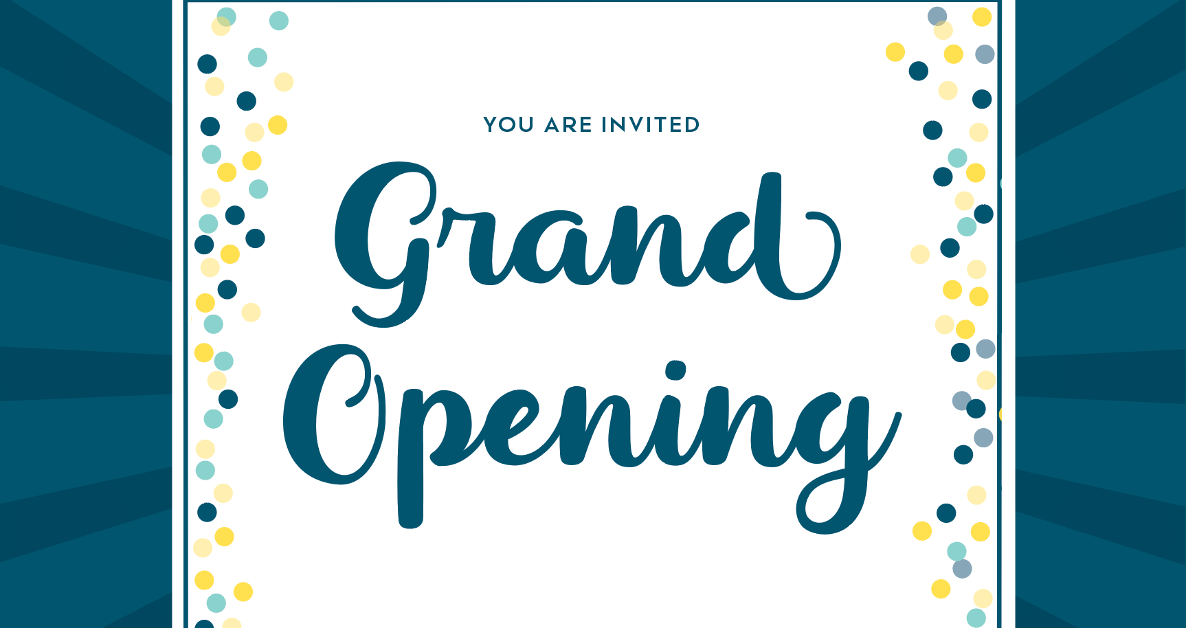 360 Grand Opening Celebration – Friday, Oct 27 360 Grand Opening Banner