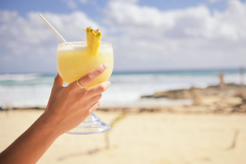 Drinks of a Beach Relaxing