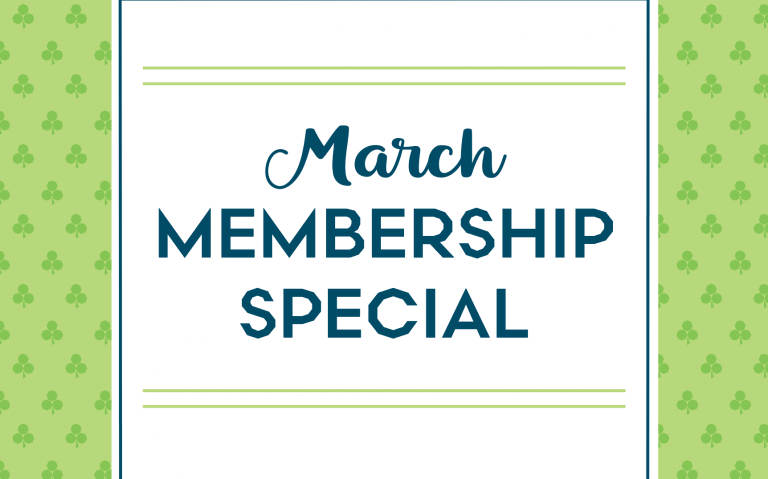 MARCH In For this Membership Special