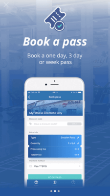 Booking a Pass on IHRSA Passport Program by TrainAway