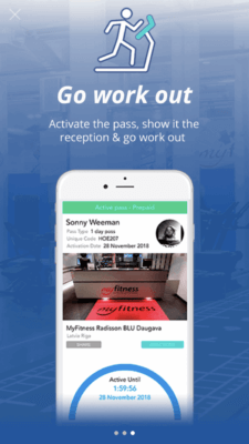 IHRSA Passport Program on TrainAway app 