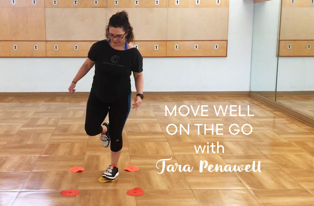 Move Well on the GO with Tara Penawell Title Card Image for Tara's Move Well on the Go Online Workout