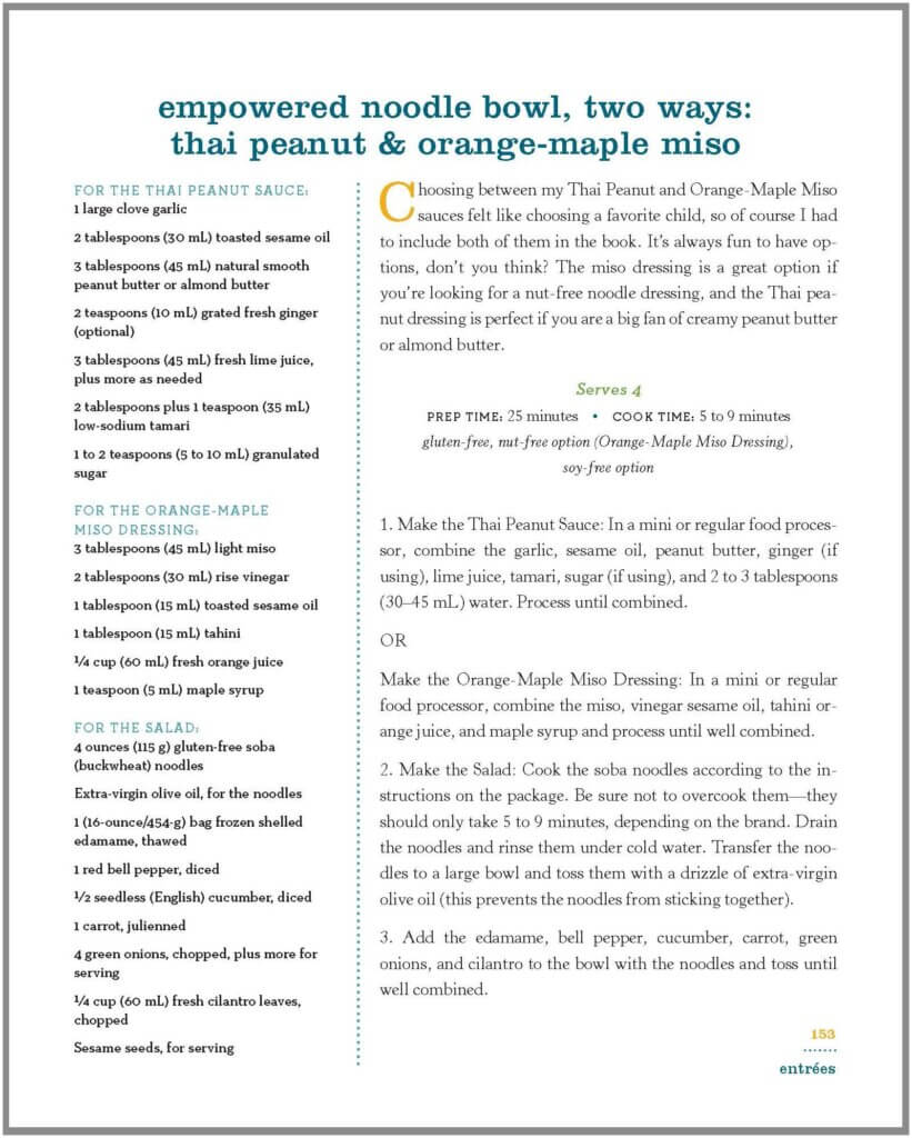 Noodle Bowl Recipe Excerpt from Oh She Glows Cookbook