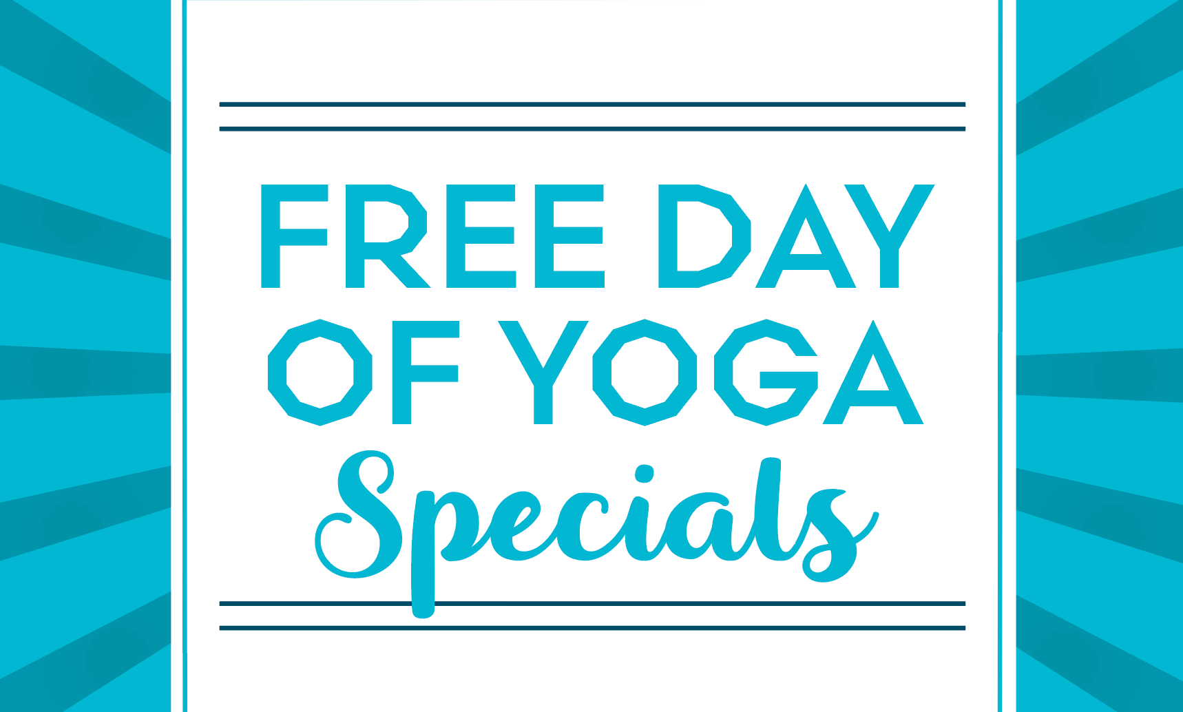 Free Day of Yoga Class Card Sale