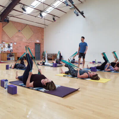 Anna and Jae Hoon's Yoga and Pilates retreat- Jae Hoon Leading Pilates Workout 