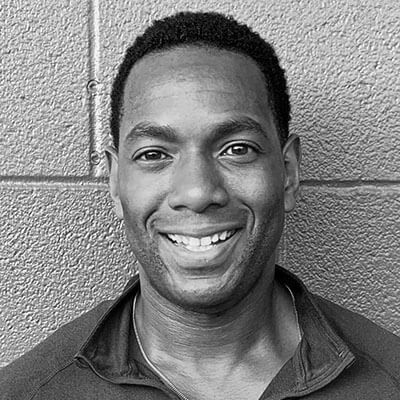 Personal Trainer Amid Archibald Black and White Headshot