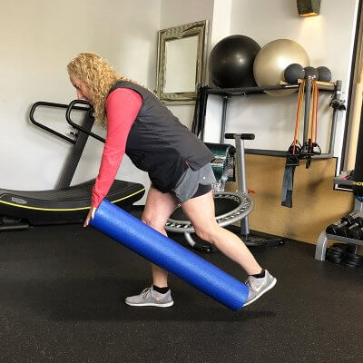 Personal Trainer Leslee Feldman Demonstrating Single Legged Deadlift