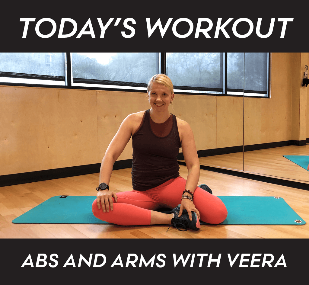 Veera Abs and Arms Daily Workout Blog Image