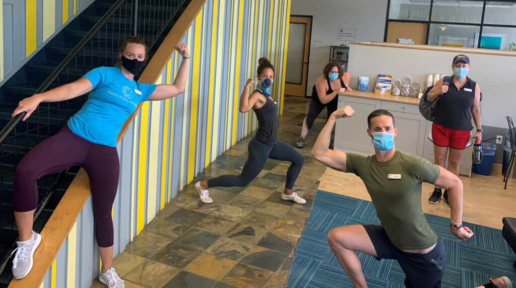 Castle Hill Fitness Staff in Face Masks