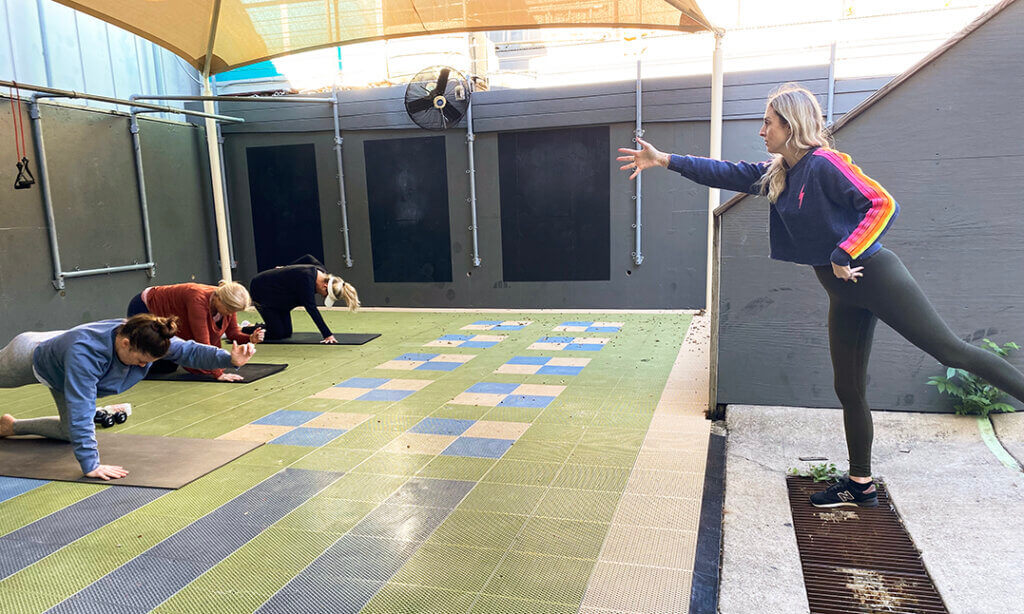 Outdoor Fitness Classes are Back! Collette Ouseley-Moynan Outdoors Yoga Tone