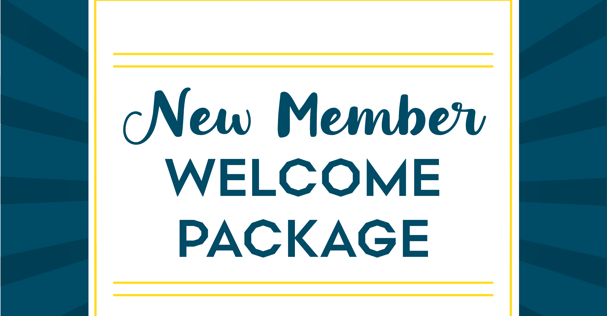 New Member Welcome Package Promo Burst