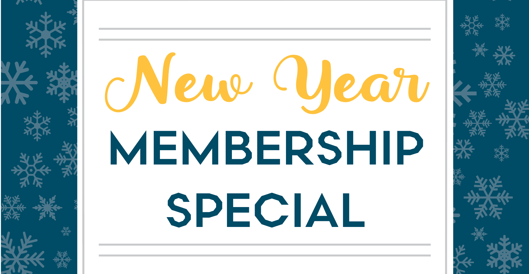 New Year Membership Special