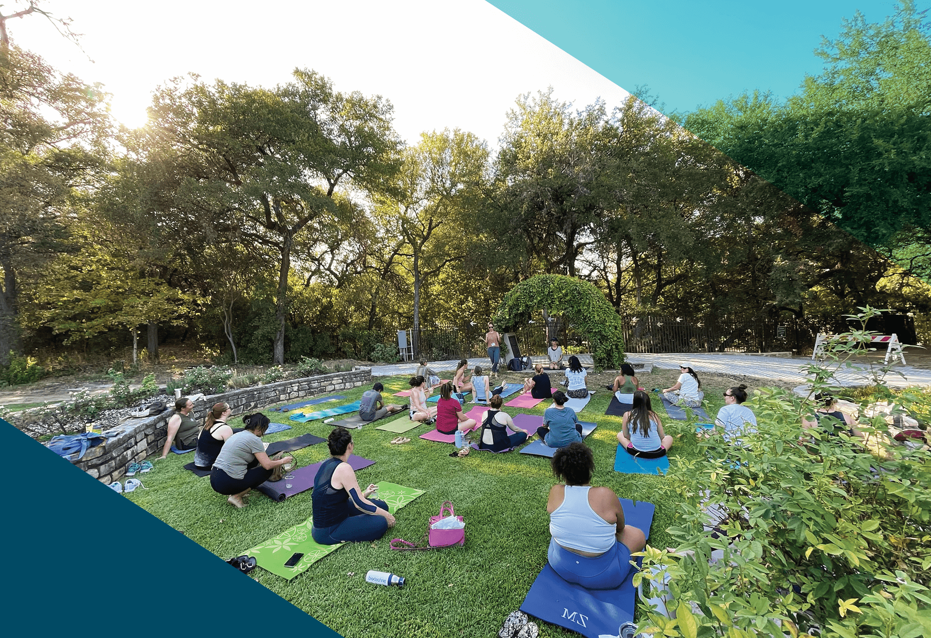 August Asanas at Zilker Botanical Gardens