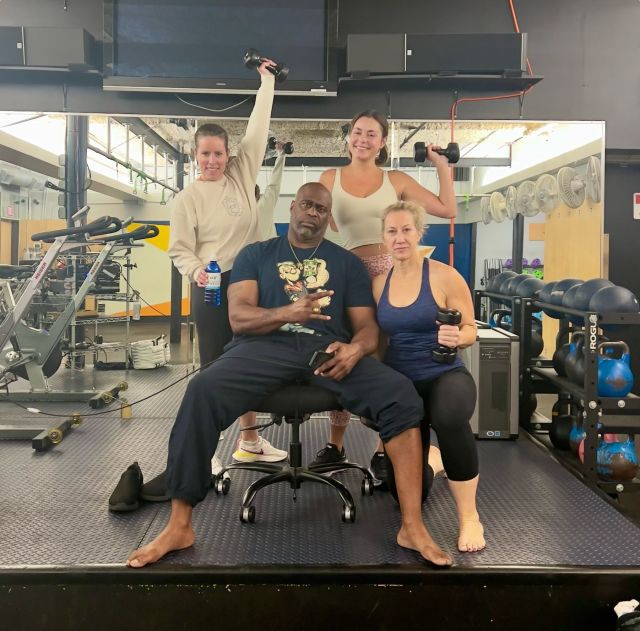 Breaking a sweat is better with a side of smiles and a sprinkle of squad goals! 🏋️‍♂️✨⁠
⁠
Say goodbye to solo gym sessions and hello to the ultimate fitness family! Our CHF community is the last word in welcoming, but you can start your own gym-unity in classes be it Barre, Yoga, Pilates, or Workout Therapy (pictured above - don't they look fun!) 💪👯‍♂️ ⁠
⁠
Let's turn those workouts into a party – because sweating is way more fun with your besties! 🎉
