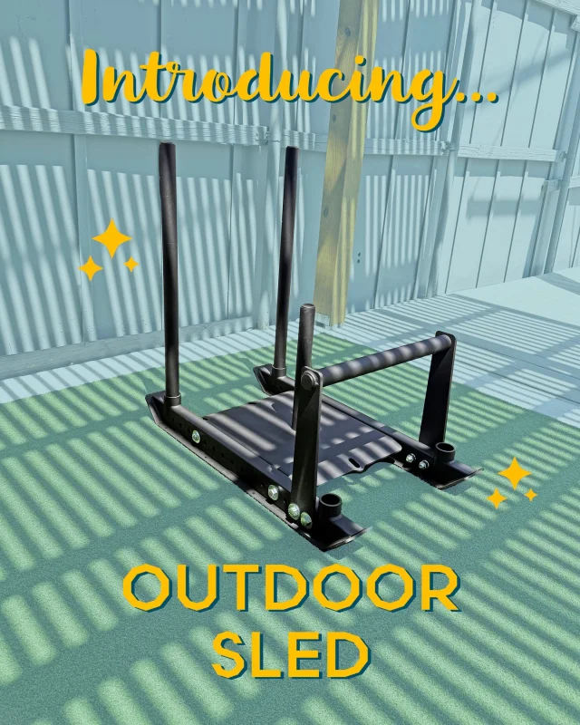 It’s time to level up your Outdoor Studio turf workouts with our 𝕓𝕣𝕒𝕟𝕕 𝕟𝕖𝕨 Weight Sled! This fun and multi-functional tool is great to incorporate into any training program. Weight sleds are versatile and can be utilized in a multitude of ways, from long drags with light weight to build cardiovascular endurance, to heavy pushes to build strength. ⁠
⁠
Just adding more excuses to enjoy an al fresco workout, NBD. 😎