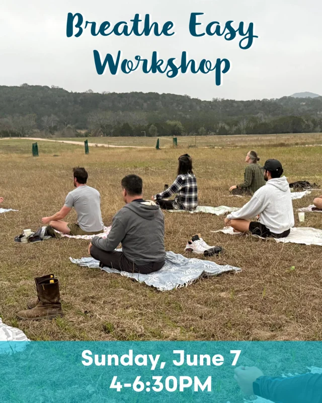 Stress. Anxiety. Brain fog. Chances are you’ve experienced them. So how can we alleviate them? 🤔⁠
⁠
Studies have shown that practicing breathing exercises and mindfulness can lead to better mental health and positive emotions. If you're on a quest for emotional stability, mental focus, and tranquility, join us for our upcoming 𝗕𝗿𝗲𝗮𝘁𝗵𝗲 𝗘𝗮𝘀𝘆 𝗪𝗼𝗿𝗸𝘀𝗵𝗼𝗽. Judson Kauffman will guide you through an enriching experience centered on breathing practices, meditative guidance, and group discussion. Click the link in our bio to learn more and register today.⁠
⁠
📆  𝐒𝐔𝐍𝐃𝐀𝐘, 𝐉𝐔𝐍𝐄 𝟕 𝟒-𝟔:𝟑𝟎𝐏𝐌