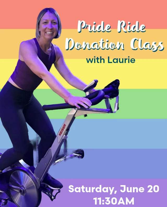 Join @laurie.molter for our 𝐏𝐫𝐢𝐝𝐞 𝐑𝐢𝐝𝐞 𝐃𝐨𝐧𝐚𝐭𝐢𝐨𝐧 𝐂𝐥𝐚𝐬𝐬 benefiting @outyouth! 🏳️‍🌈 🏳️‍⚧️⁠
⁠
Choreography meets a cardio and endurance workout, as you pedal it out to a high-energy playlist with all the iconic divas—think emotional highs, powerful drops, and lyrics that make you 𝘧𝘦𝘦𝘭. (Side effects may include singing along.) Climb, sprint, and dance together as Laurie cheers you on, because this is where you are supported, seen, and celebrated.⁠
⁠
Get loud and proud—wear your most colorful fit! Enjoy complimentary beverages from @drinkunwell afterwards.⁠
⁠
📆 𝗦𝗮𝘁𝘂𝗿𝗱𝗮𝘆 𝗝𝘂𝗻𝗲 𝟮𝟬 𝗮𝘁 𝟭𝟭:𝟯𝟬𝗔𝗠⁠
⁠
Save your spot through the link in bio!⁠
⁠
⁠